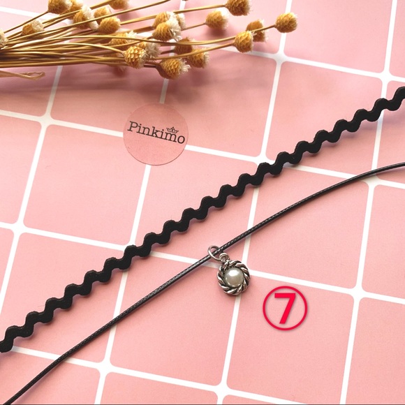 Pick Any 3 Pearl Rhinestone Lace Chokers - Picture 7 of 8